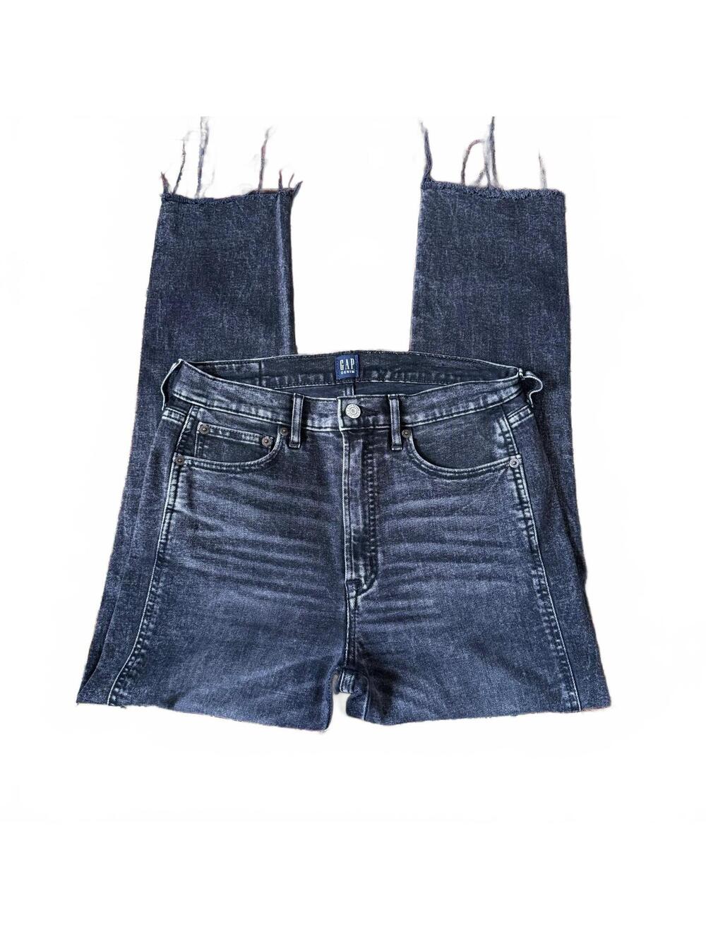 archive gap cut-off denim jeans